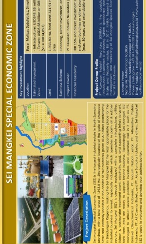 One Page Summary of Sei Mangkei Special Economic Zone