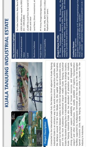 One Page Summary of Kuala Tanjung Industrial Estate