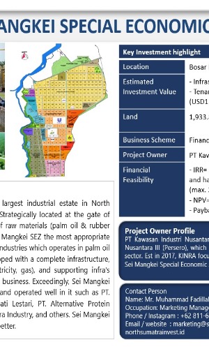 One Page Summary of Sei Mangkei Special Economic Zone