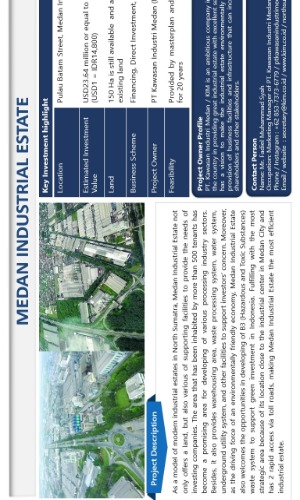 One Page Summary of Medan Industrial Estate